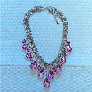 Purple jewel necklace